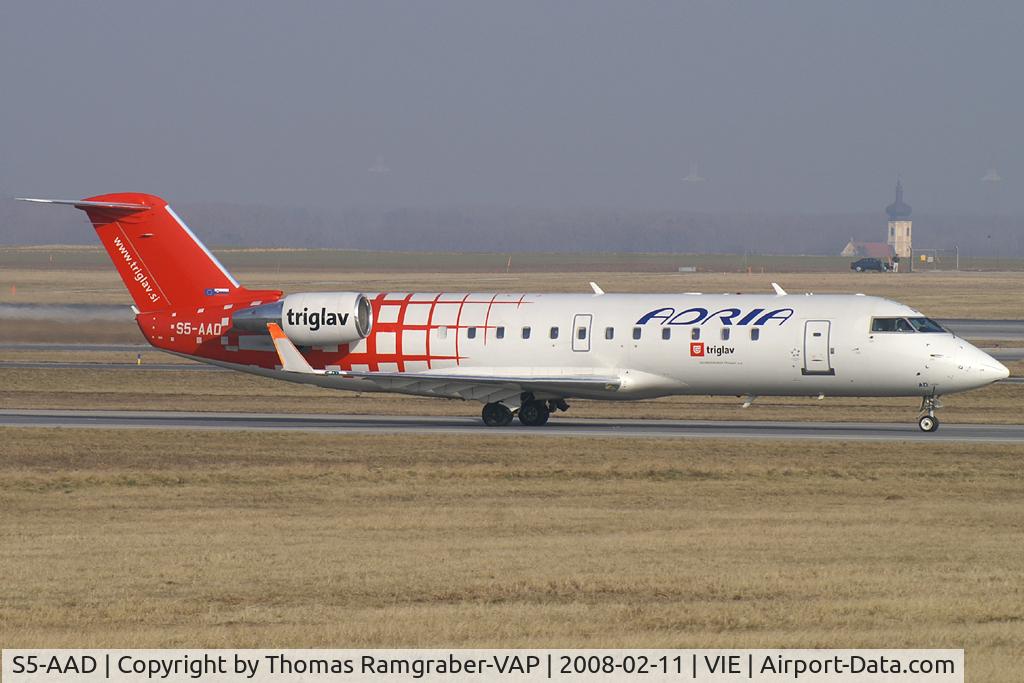 S5-AAD, 1997 Canadair CRJ-200LR (CL-600-2B19) C/N 7166, Adria Airways Canadair Regionaljet