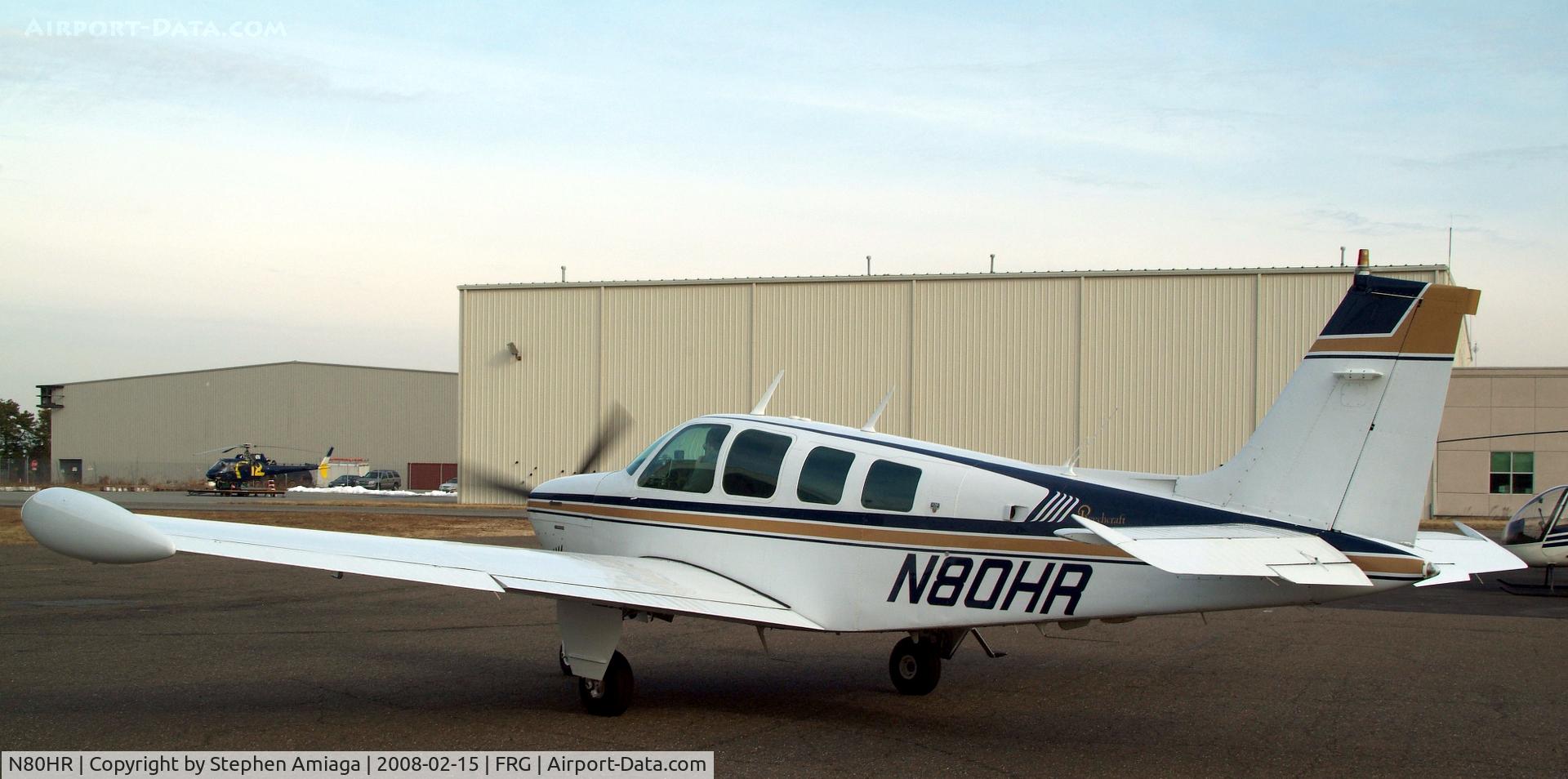 N80HR, 1979 Beech A36 Bonanza 36 C/N E-1417, Bonanza