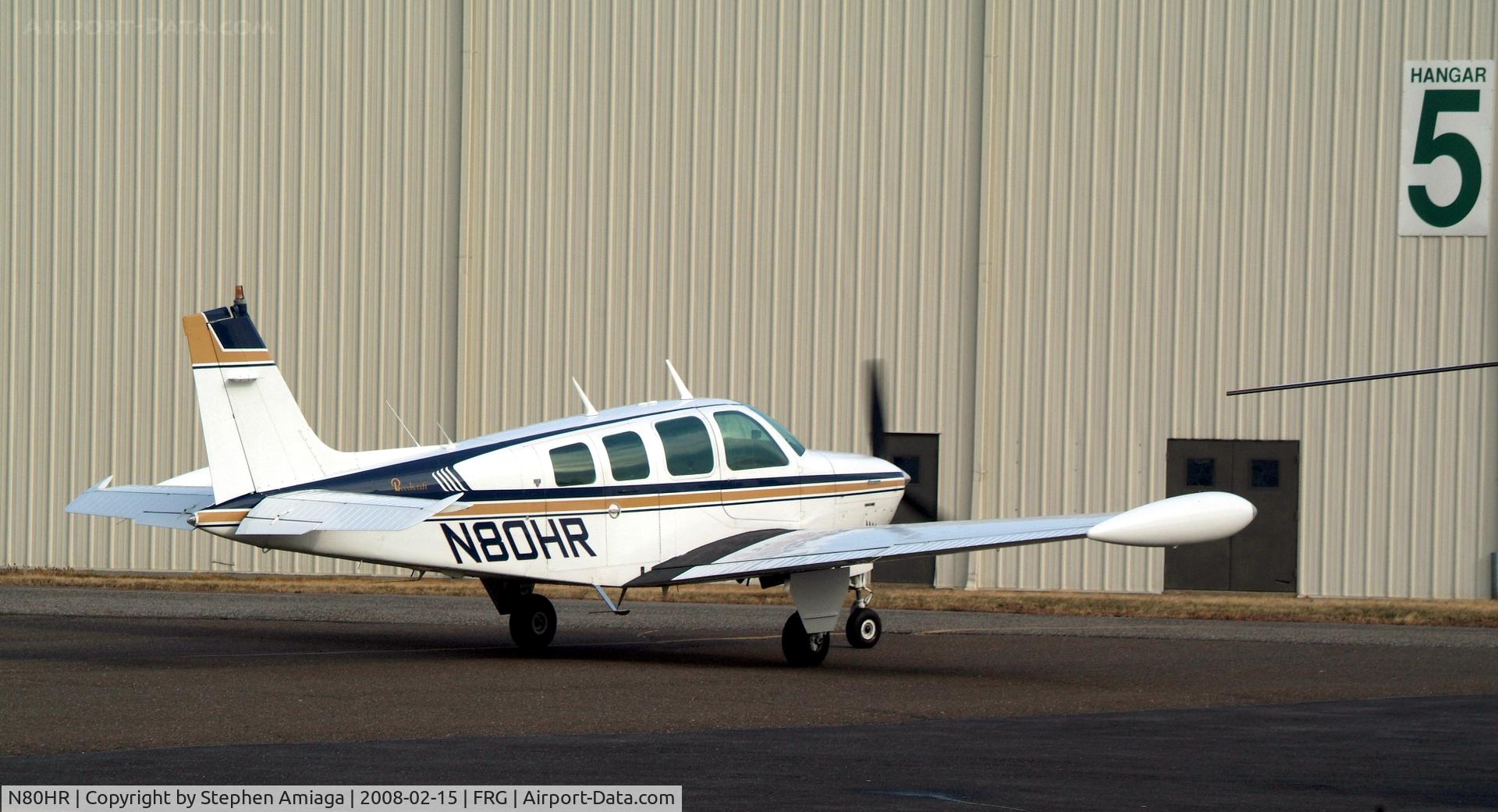 N80HR, 1979 Beech A36 Bonanza 36 C/N E-1417, bonanza at frg