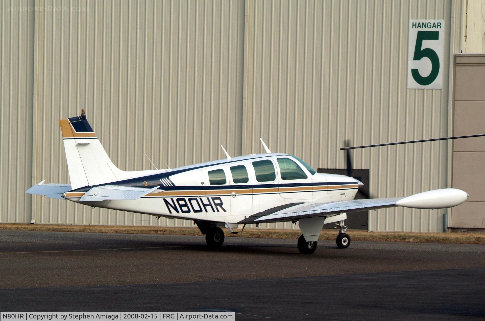 N80HR, 1979 Beech A36 Bonanza 36 C/N E-1417, bonanza taxiing