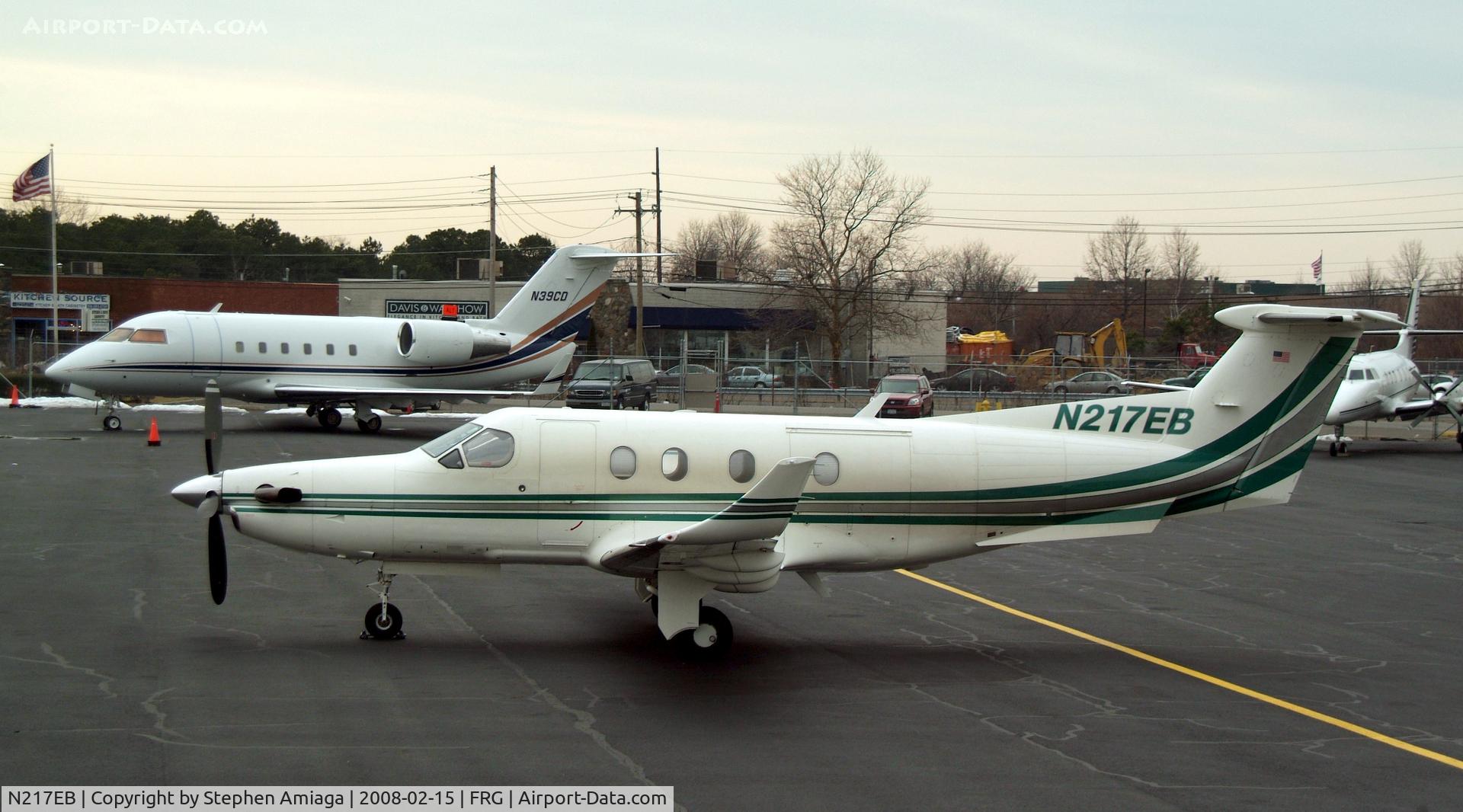 N217EB, 1996 Pilatus PC-12 C/N 154, Pilatus at the Atlantic Ramp
