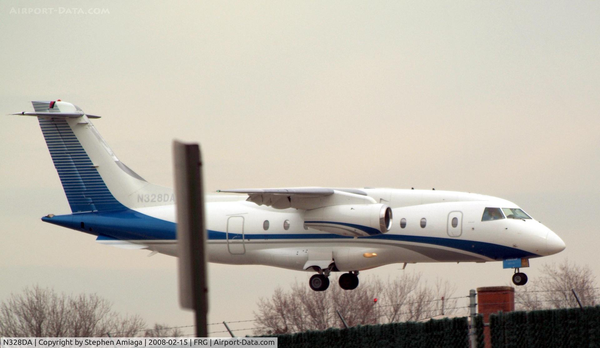 N328DA, 2001 Fairchild Dornier 328-300 328JET C/N 3171, Short Final for 19