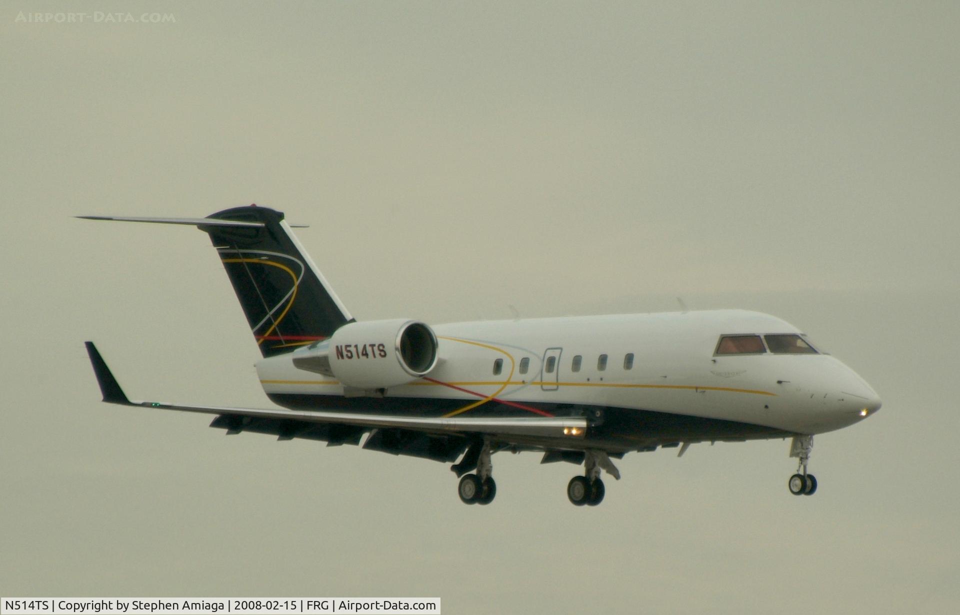 N514TS, Canadair Challenger 601-3A (CL-600-2B16) C/N 5014, Short Final for 19
