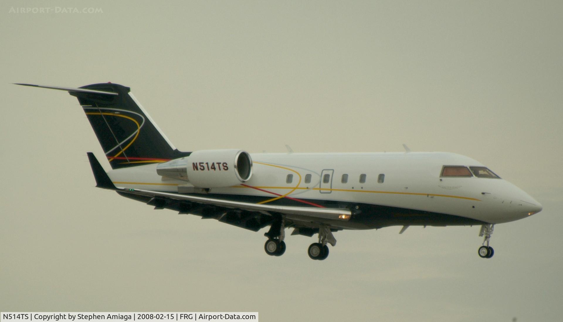 N514TS, Canadair Challenger 601-3A (CL-600-2B16) C/N 5014, Short Final for 19