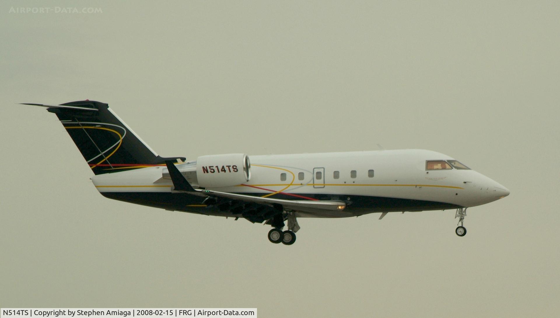 N514TS, Canadair Challenger 601-3A (CL-600-2B16) C/N 5014, Short Final for 19