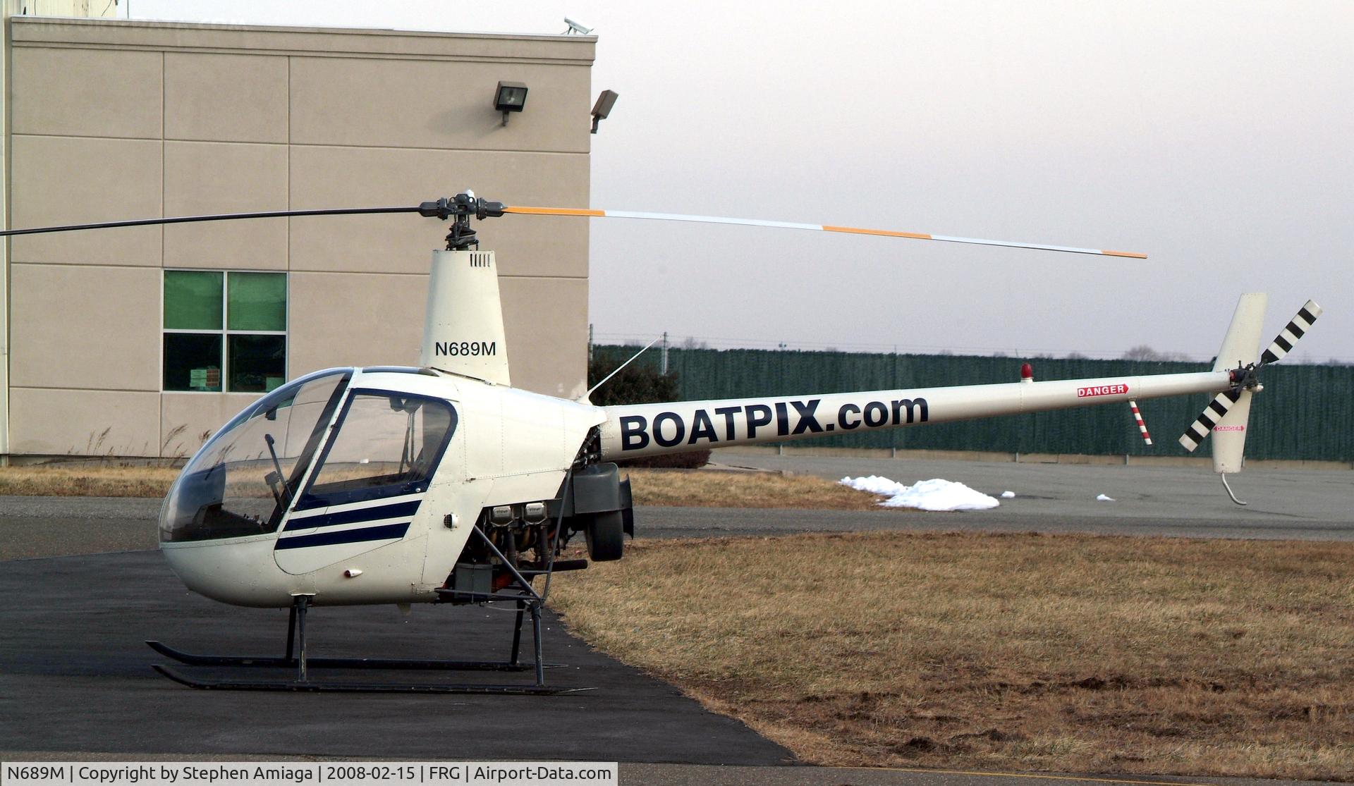 N689M, Robinson R22 C/N 689M, Boatpix at the Atlantic Ramp...