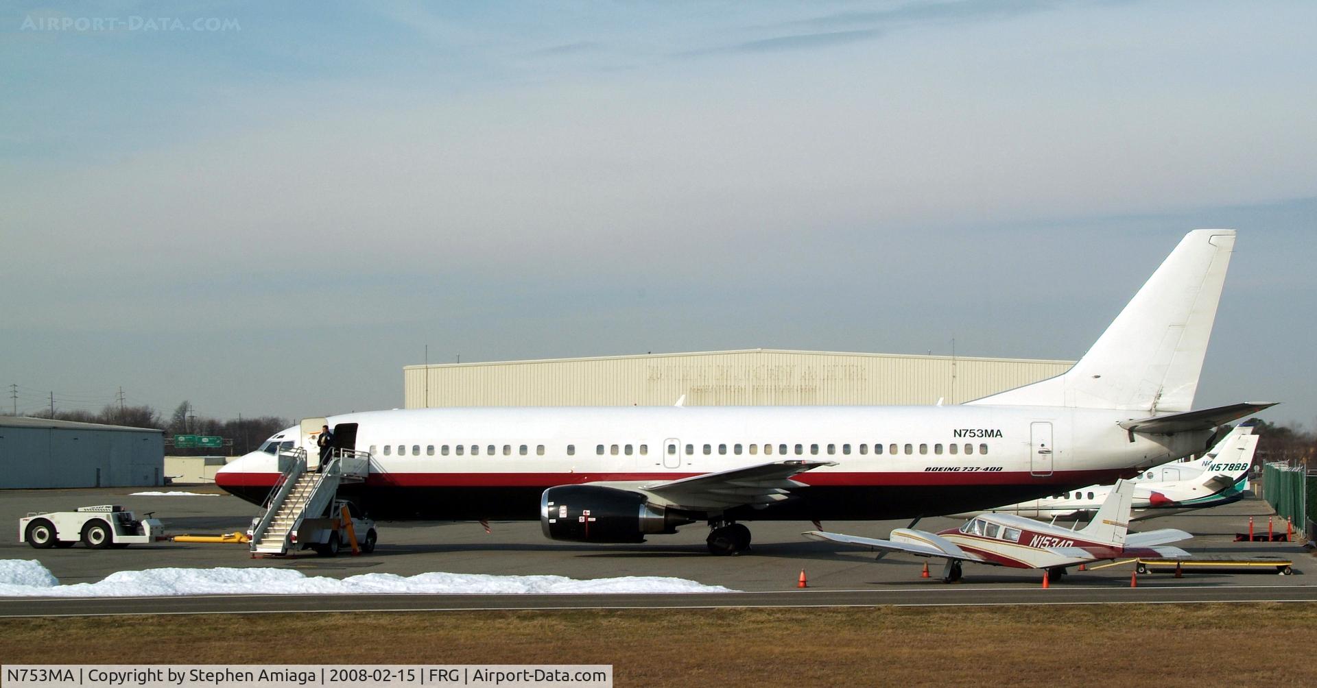 N753MA, 1997 Boeing 737-48E C/N 28053, BBJ parked at Atlantic, my 600th acft photo!