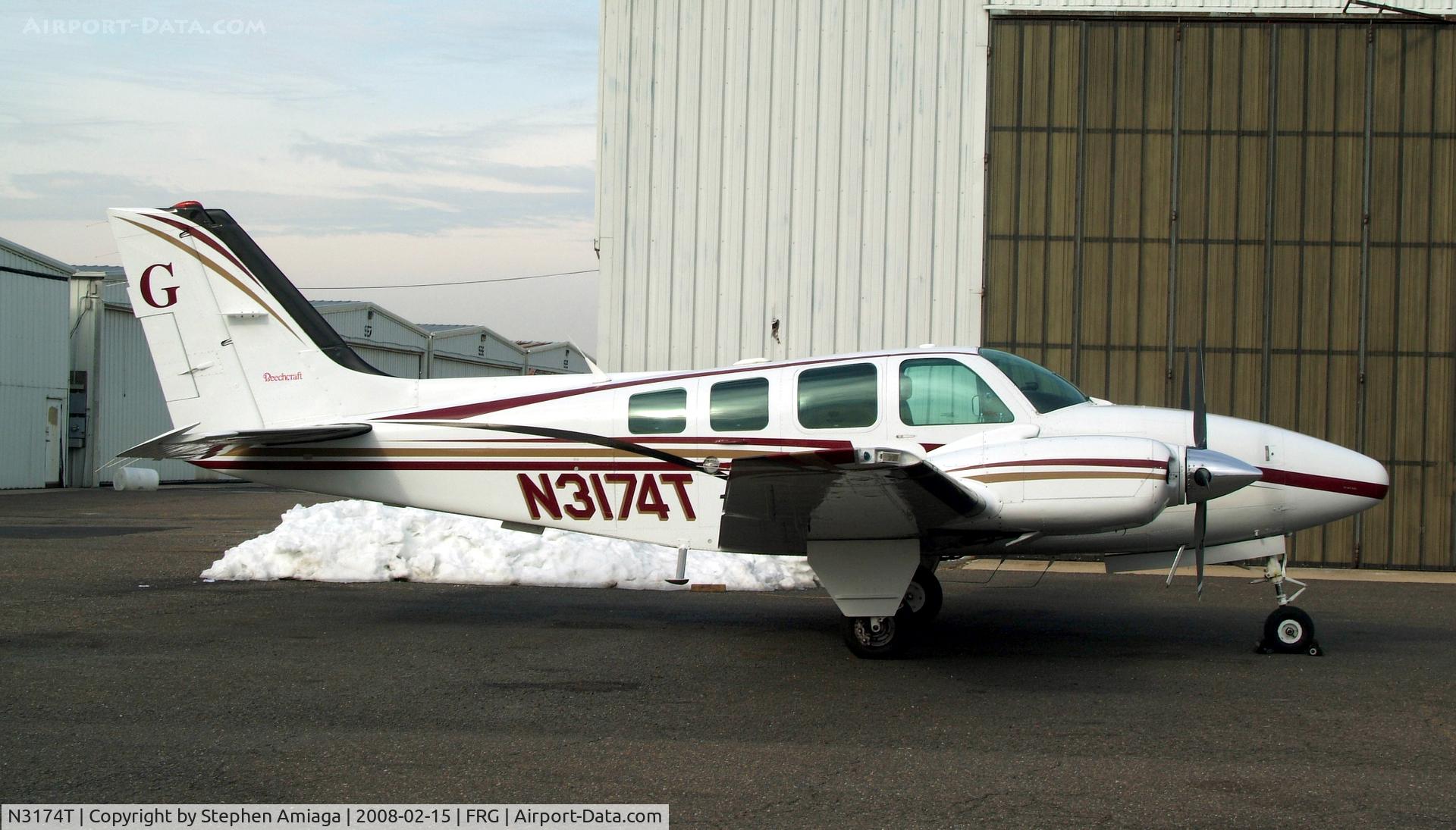 N3174T, 1998 Raytheon Aircraft Company 58 C/N TH-1874, Baron at Atlantic