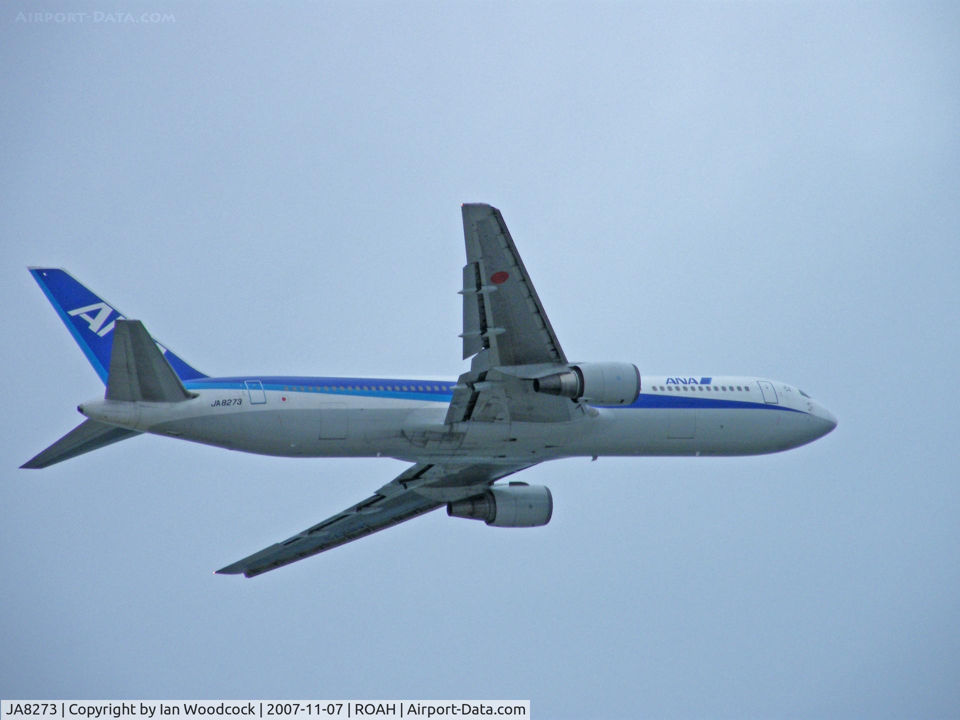 JA8273, 1988 Boeing 767-381 C/N 24004, Boeing 767-381/ANA/Departing Naha