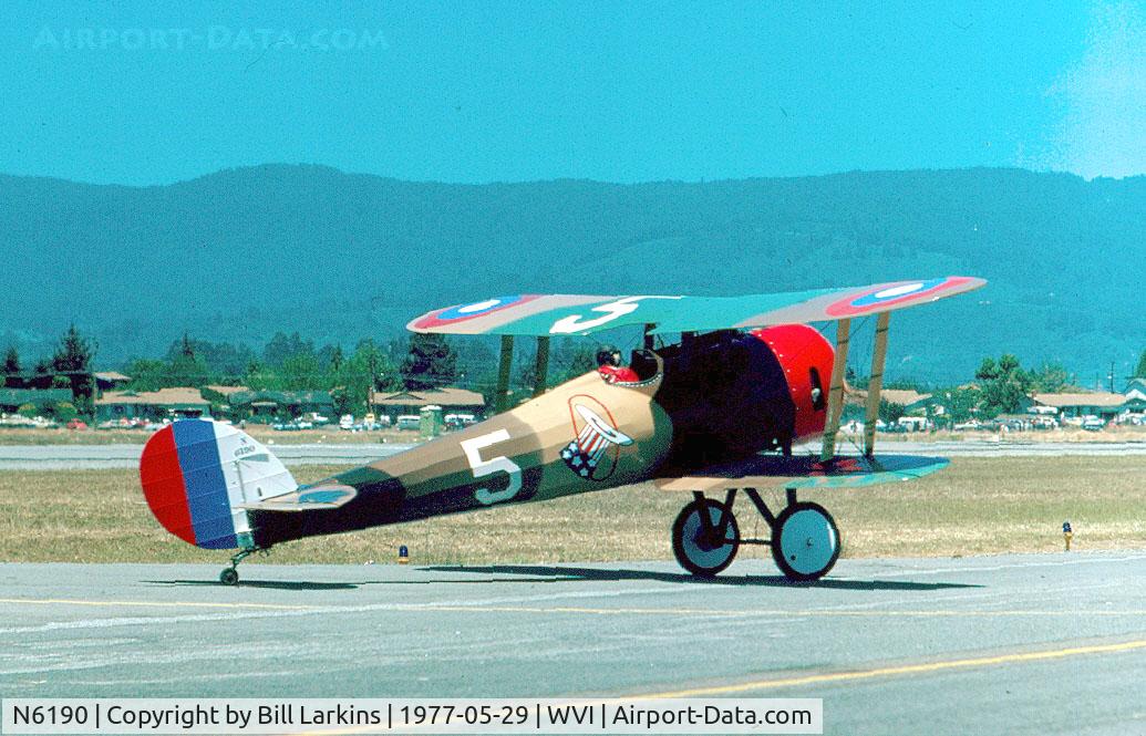 N6190, 1976 Nieuport 28 Replica C/N AA102, Watsonville airshow