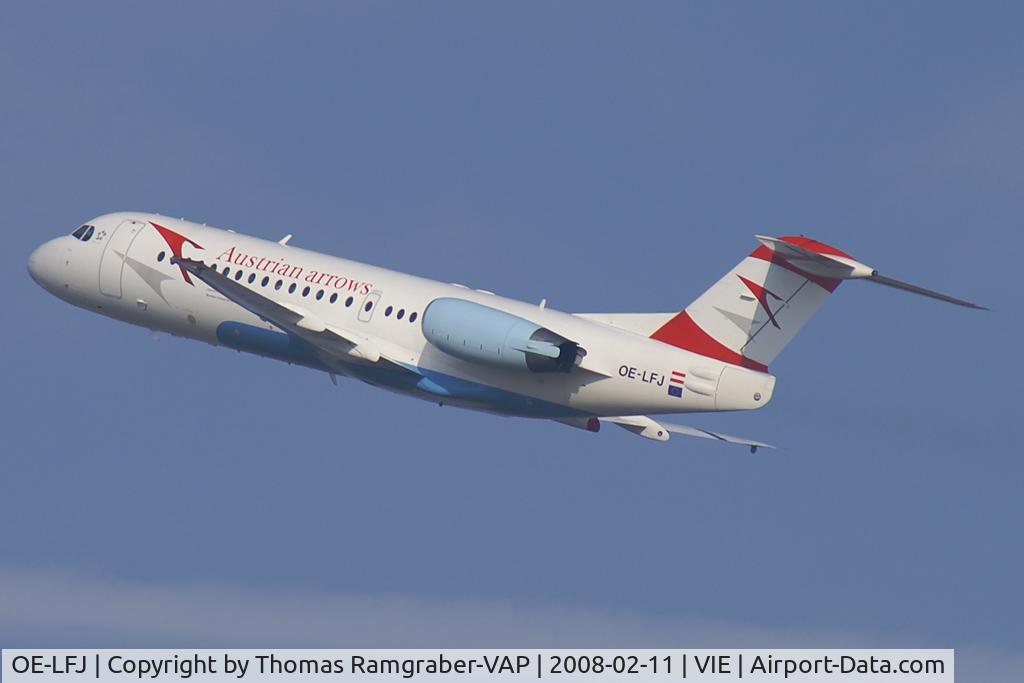 OE-LFJ, 1995 Fokker 70 (F-28-0070) C/N 11532, Austrian Arrows Fokker 70