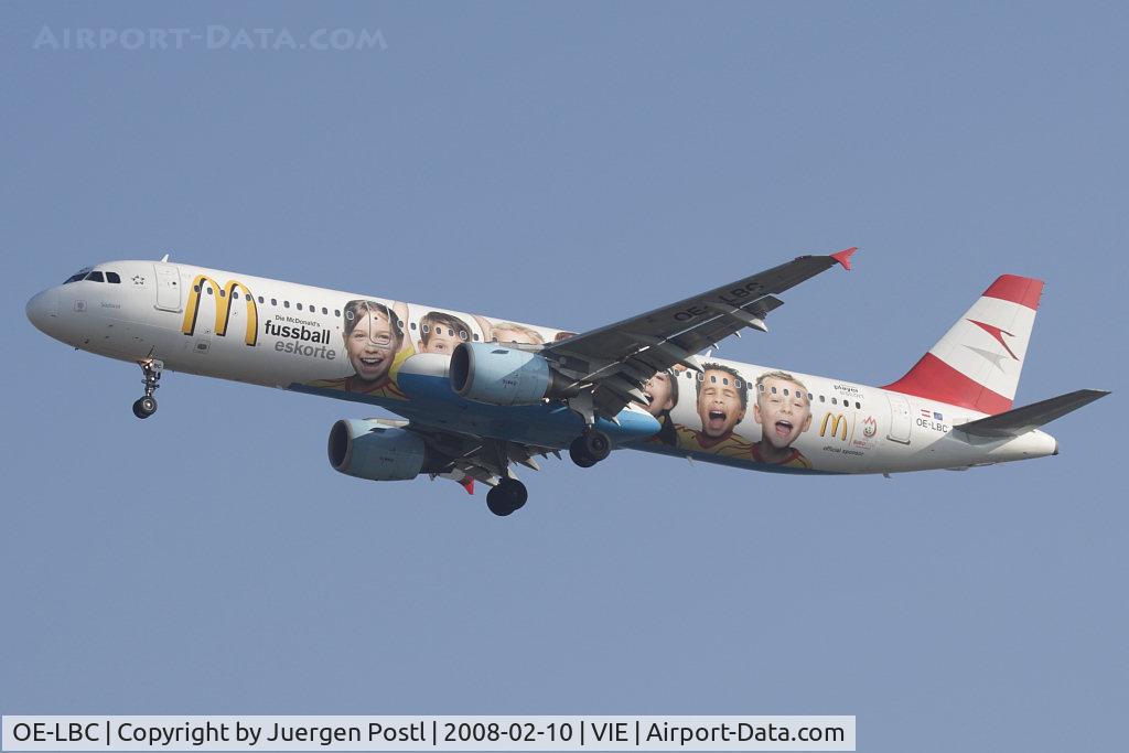 OE-LBC, 1996 Airbus A321-111 C/N 581, Airbus Industries A321-111