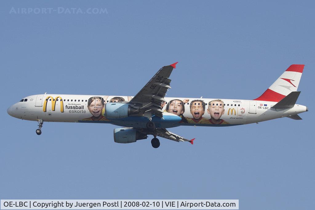 OE-LBC, 1996 Airbus A321-111 C/N 581, Airbus Industries A321-111