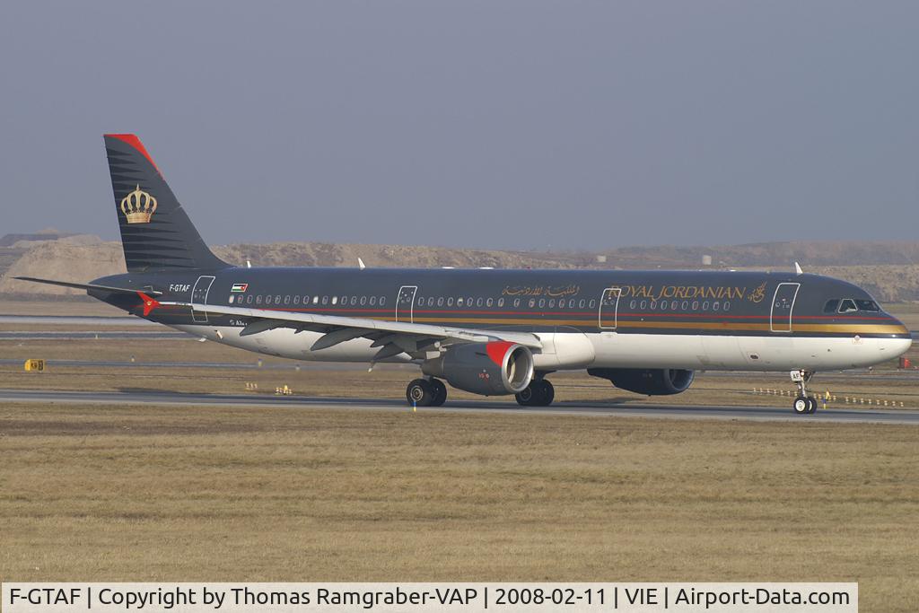F-GTAF, 1998 Airbus A321-211 C/N 0761, Royal Jordanian Airbus A321