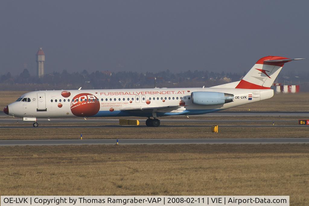OE-LVK, 1992 Fokker 100 (F-28-0100) C/N 11397, Austrian Arrows Fokker 100