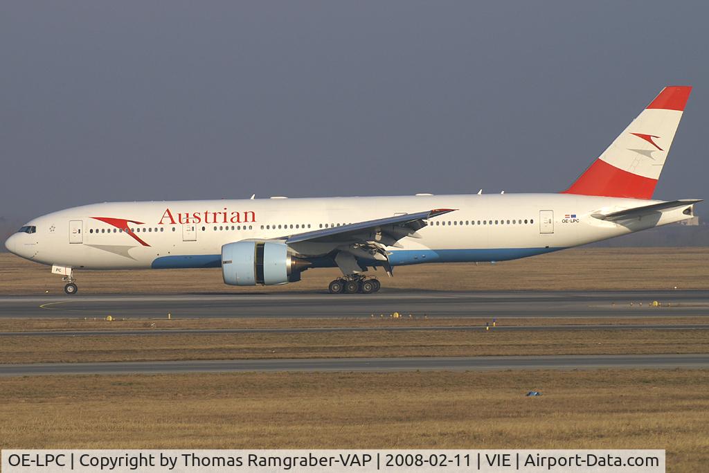 OE-LPC, 2002 Boeing 777-2Z9/ER C/N 29313, Austrian Airlines Boeing 777-200