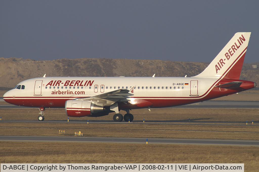 D-ABGE, 2007 Airbus A319-111 C/N 3139, Air Berlin Airbus A319