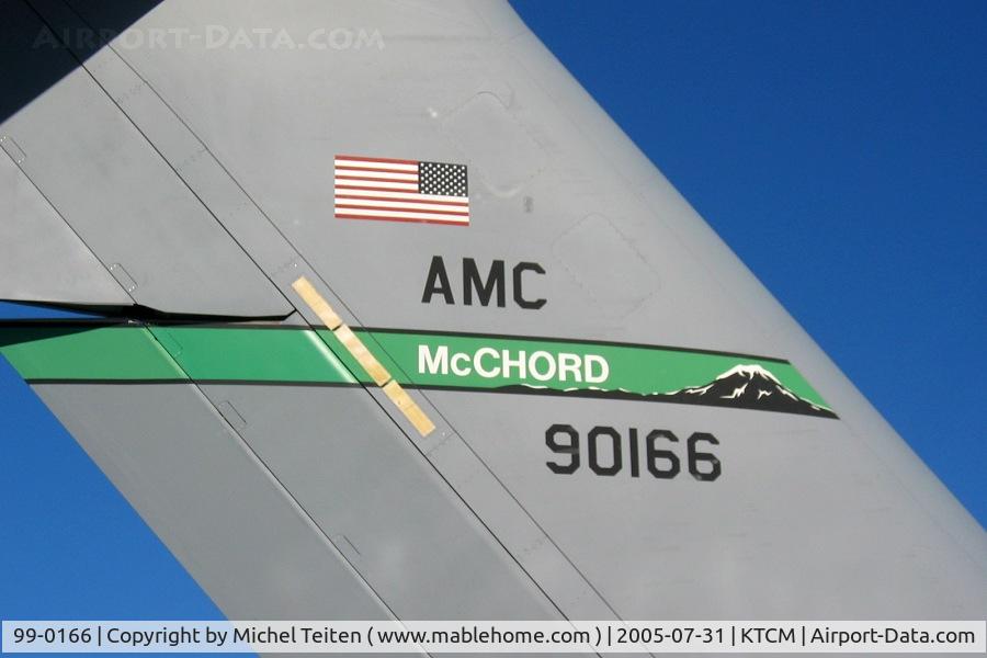 99-0166, 1999 Boeing C-17A Globemaster III C/N 50070/P-66, 62nd Airlift Wing