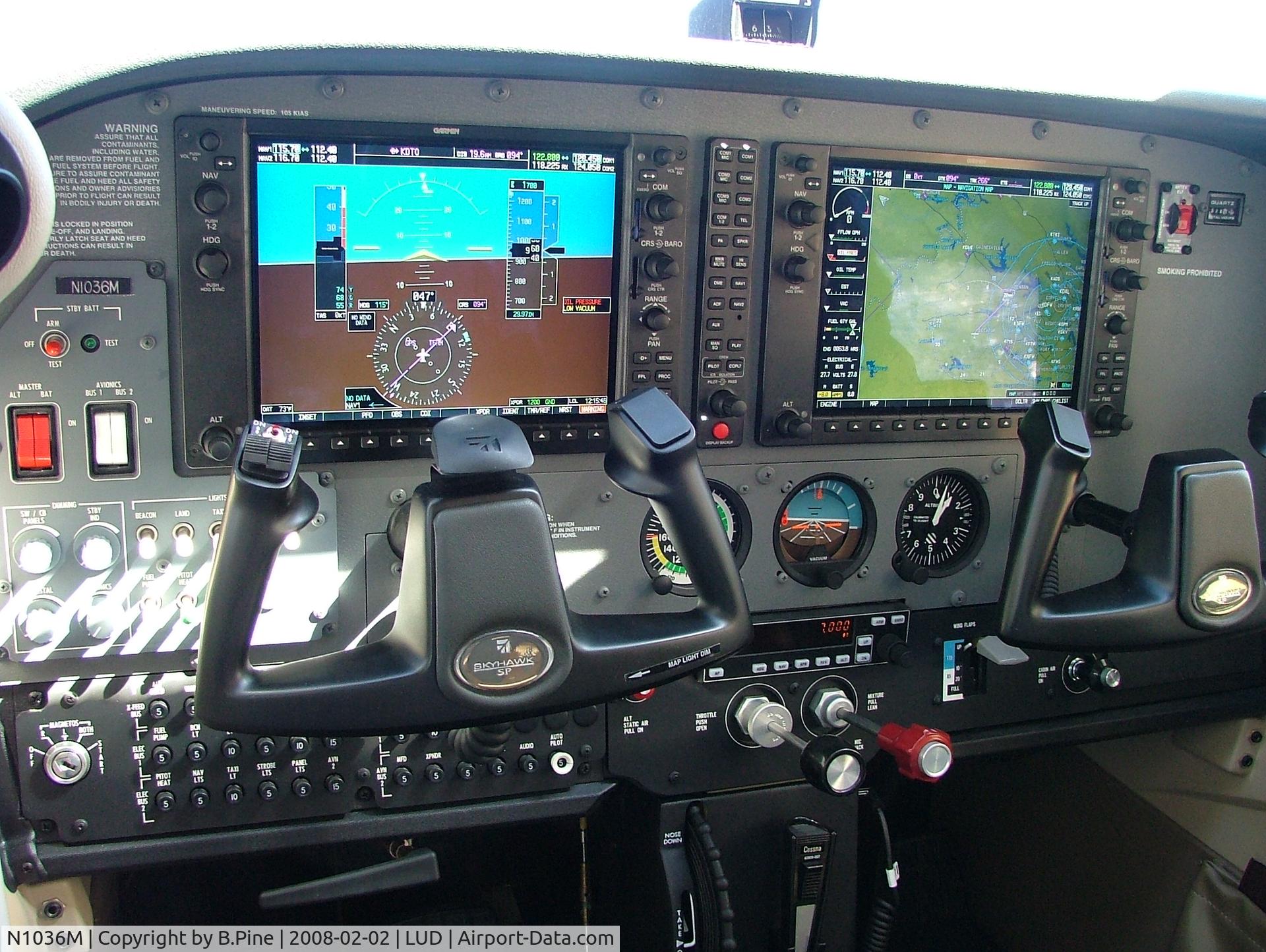 N1036M, 2007 Cessna 172S C/N 172S10599, G1000