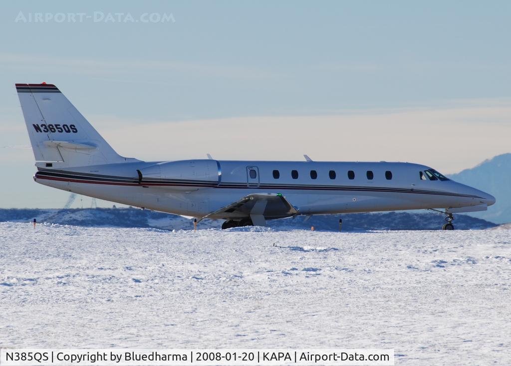 N385QS, 2006 Cessna 680 Citation Sovereign C/N 680-0115, Position and Hold for 17L.