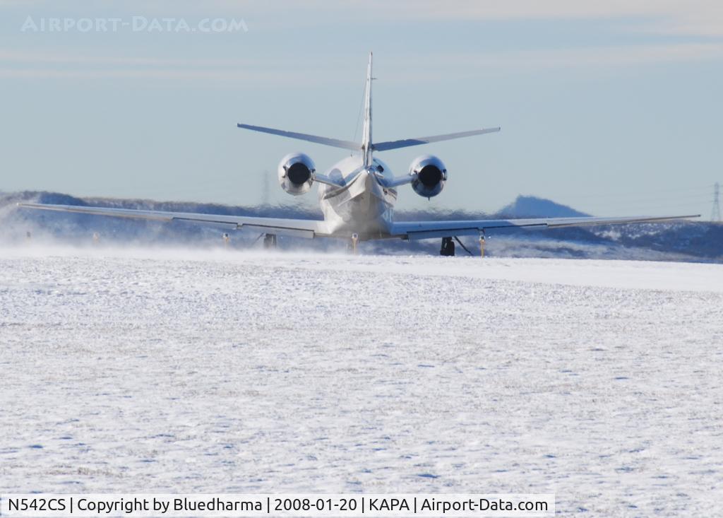 N542CS, 2004 Cessna 560XL C/N 560-5523, Turning into 17L.