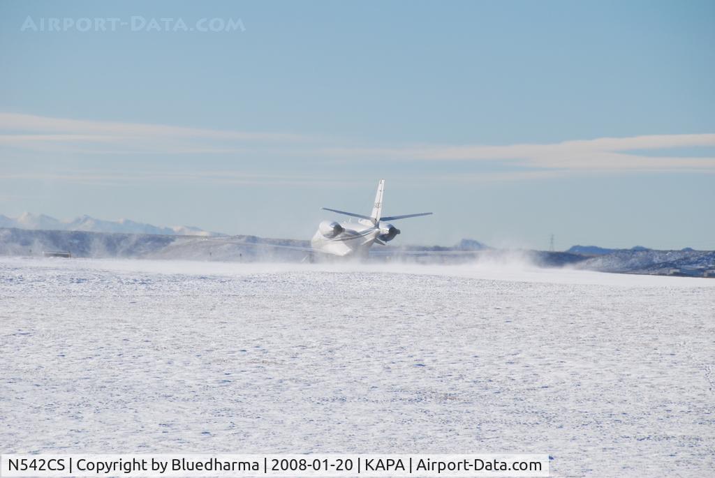 N542CS, 2004 Cessna 560XL C/N 560-5523, Takeoff on 17L.