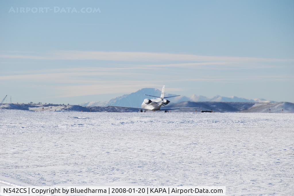 N542CS, 2004 Cessna 560XL C/N 560-5523, Takeoff on 17L.