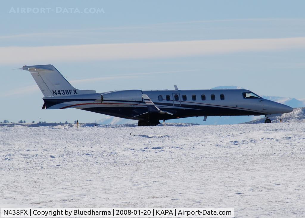 N438FX, 2007 Learjet 45 C/N 333, Position and Hold for 17L.