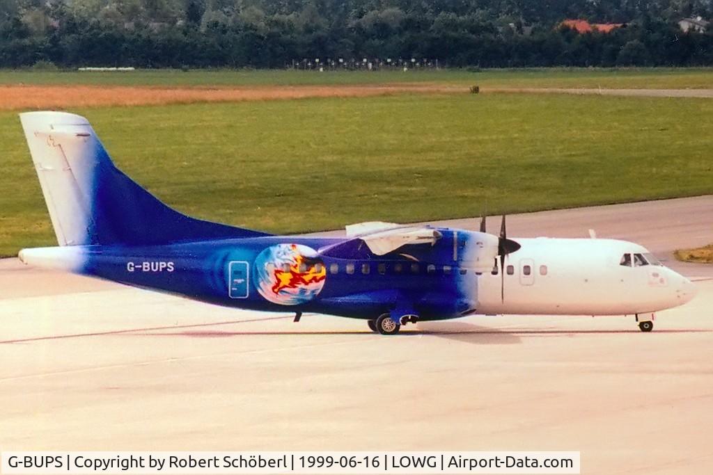 G-BUPS, 1988 ATR 42-300 C/N 109, Nice visitor! A rare sight in Graz