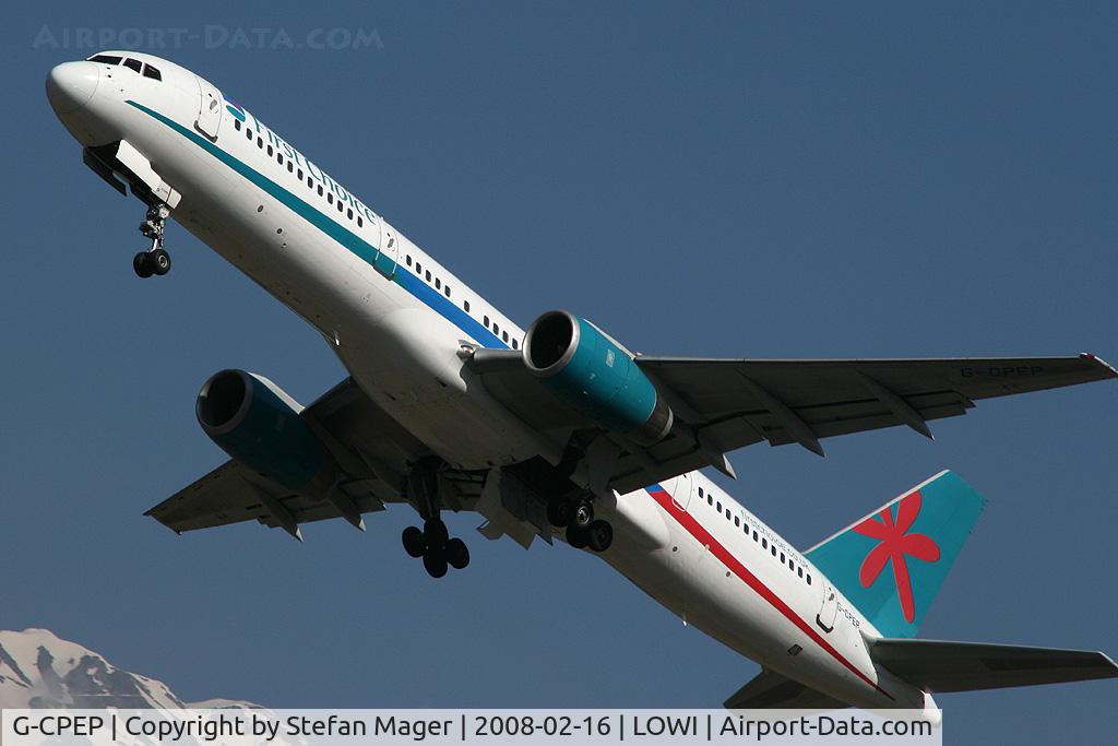 G-CPEP, 1991 Boeing 757-2Y0 C/N 25268, after take off