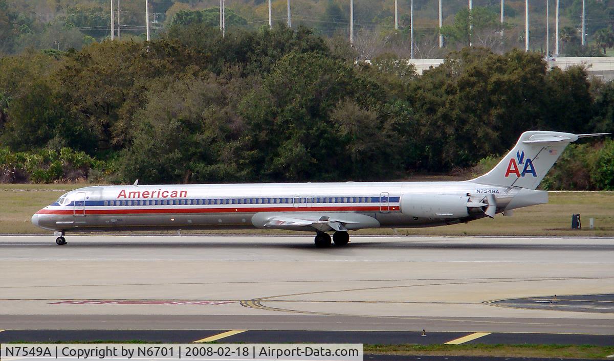 N7549A, 1991 McDonnell Douglas MD-82 (DC-9-82) C/N 53031, Slowing down