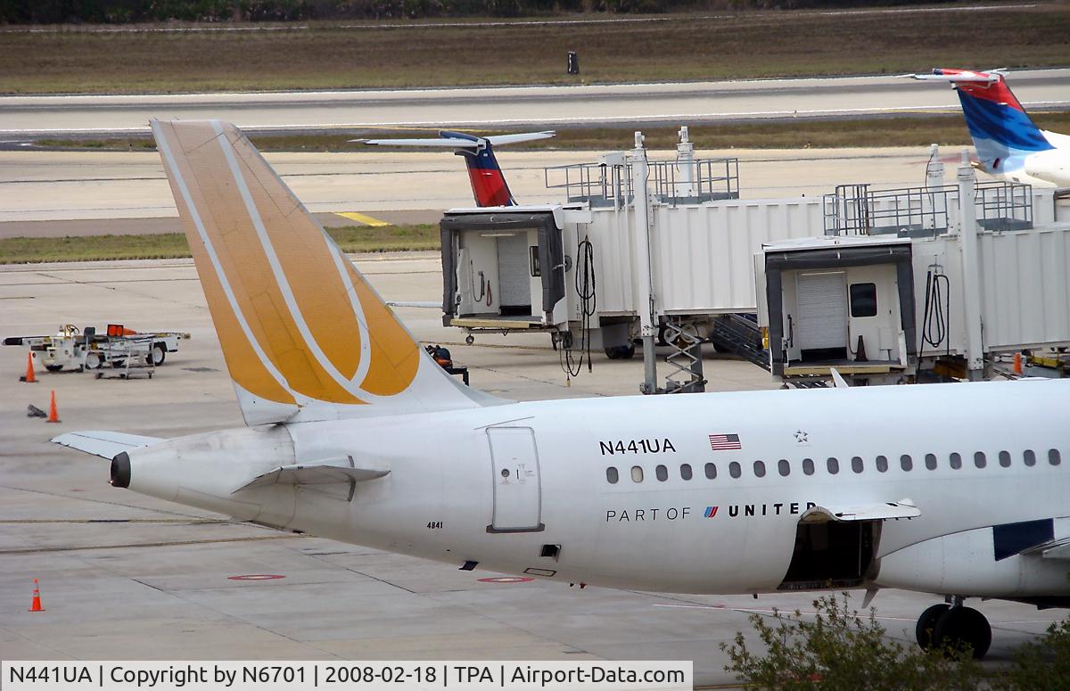 N441UA, 1997 Airbus A320-232 C/N 751, Rear section