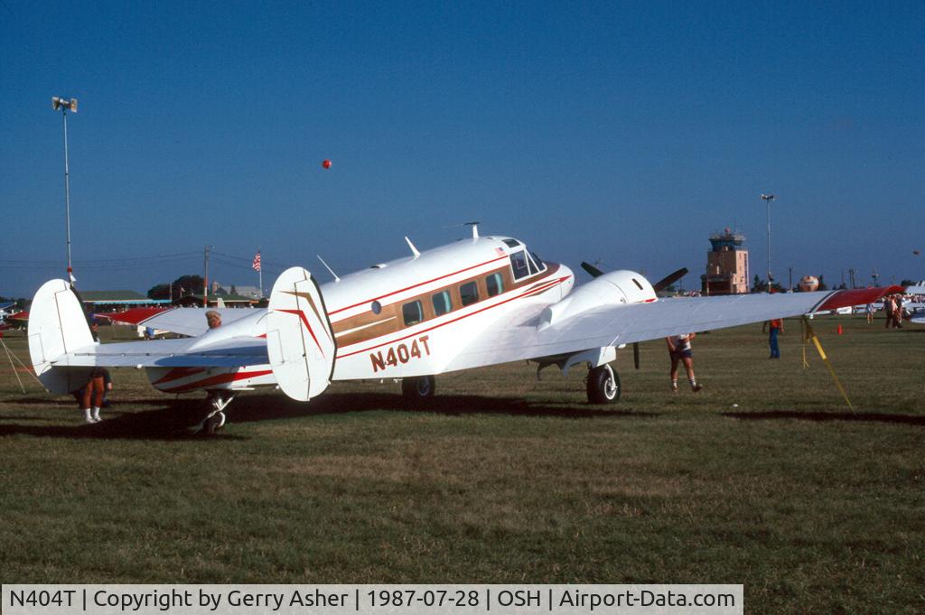 N404T, 1959 Beech E18S-9700 Twin Beech C/N BA-432, EAA Oshkosh '87