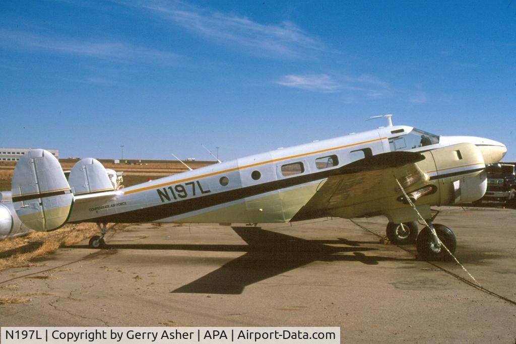N197L, 1947 Beech D18S C/N A-361, Taken following acquisition by CAF's original Colorado Wing.