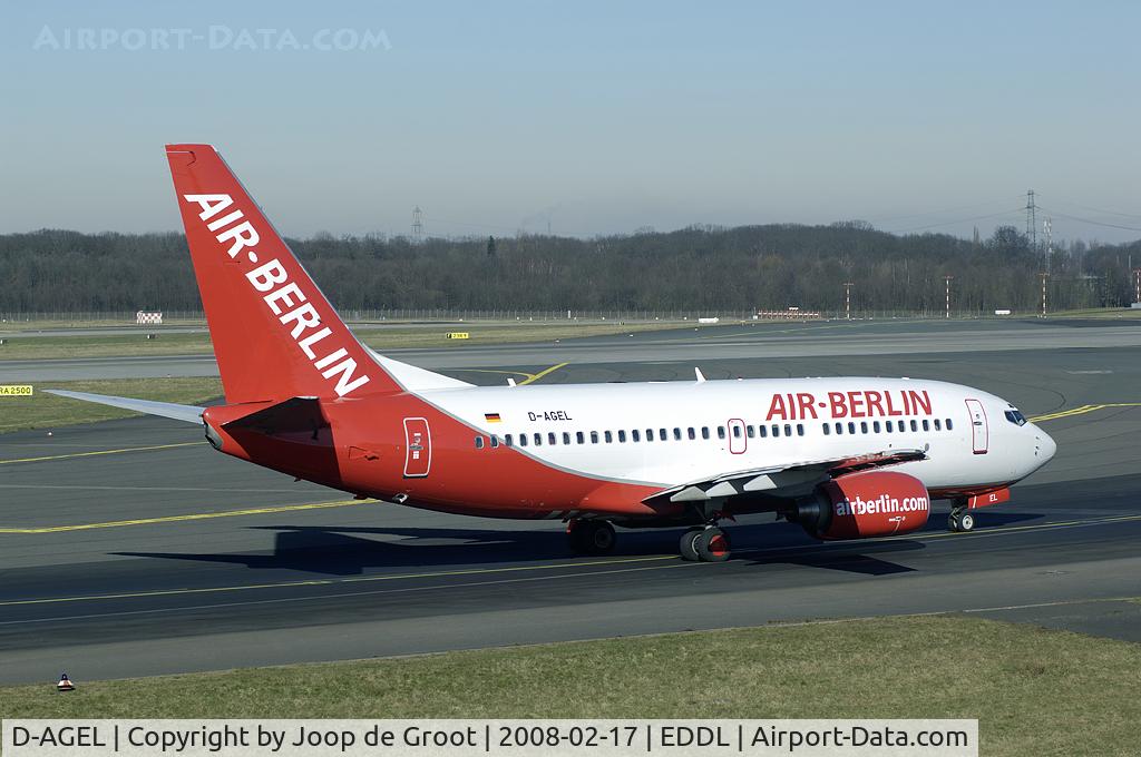 D-AGEL, 1997 Boeing 737-75B C/N 28110, This former Germania 737 shows the fresh colors of Air Berlin now.
