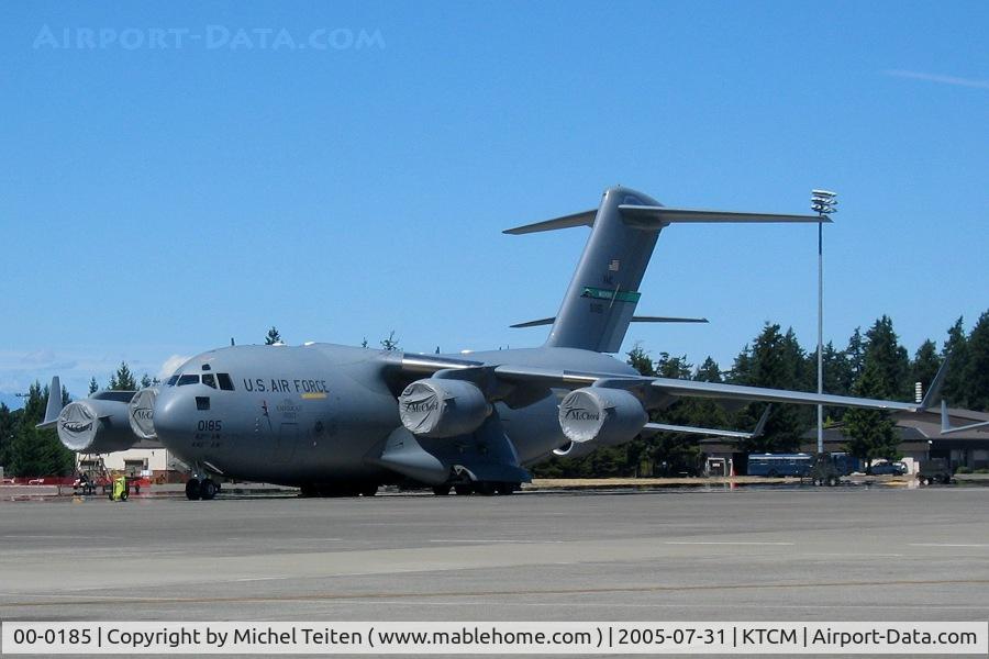 00-0185, 2000 Boeing C-17A Globemaster III C/N 50093/F092, 62nd Airlift Wing