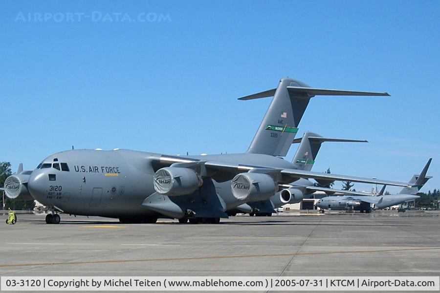 03-3120, 2003 Boeing C-17A Globemaster III C/N P-120, 62nd Airlift Wing