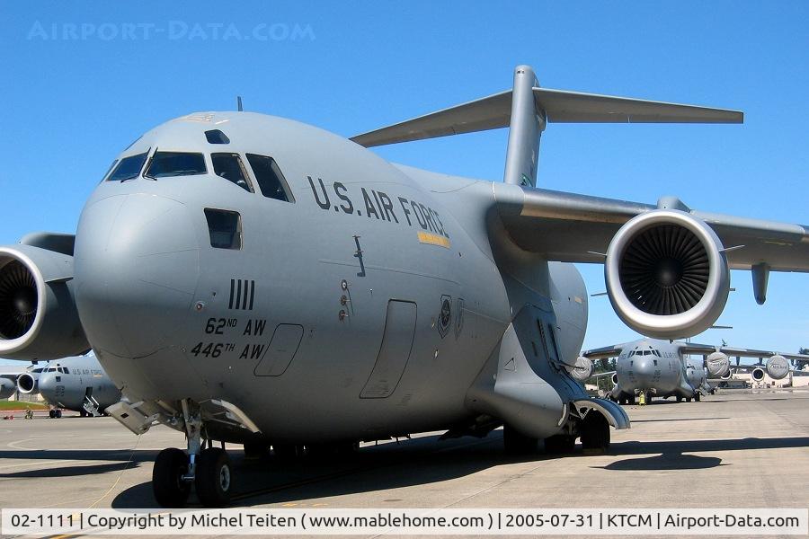 02-1111, 1999 Boeing C-17A Globemaster III C/N P-111, 62nd Airlift Wing