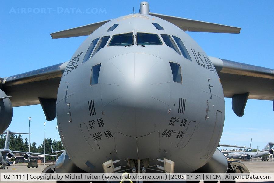 02-1111, 1999 Boeing C-17A Globemaster III C/N P-111, 62nd Airlift Wing