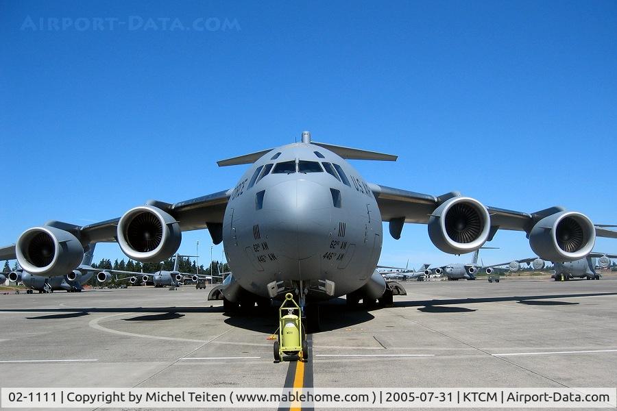 02-1111, 1999 Boeing C-17A Globemaster III C/N P-111, 62nd Airlift Wing