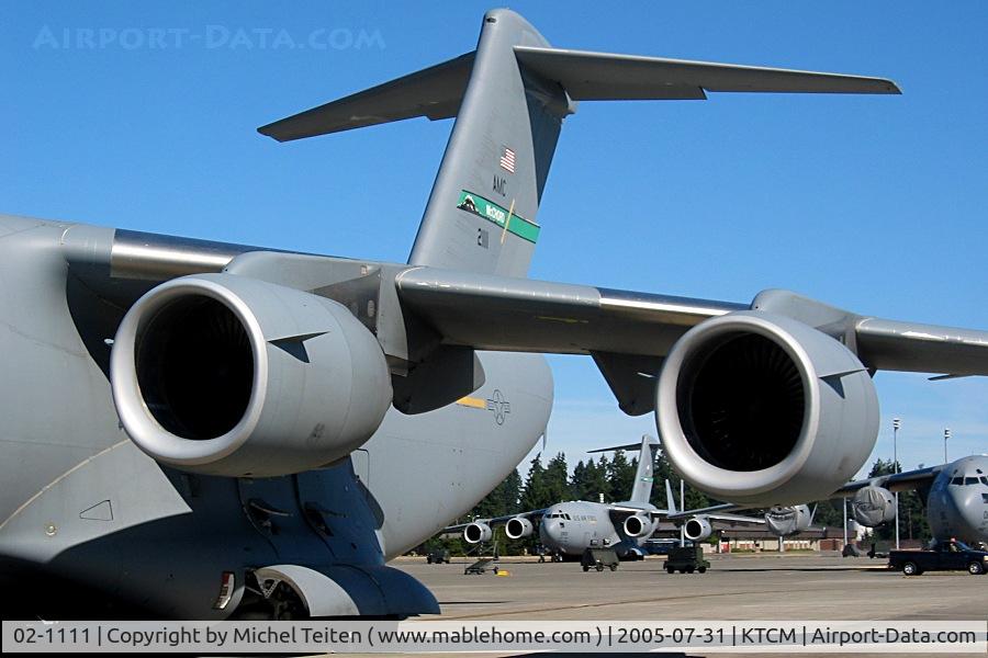 02-1111, 1999 Boeing C-17A Globemaster III C/N P-111, 62nd Airlift Wing