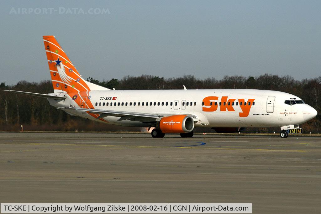 TC-SKE, 1992 Boeing 737-4Q8 C/N 25163, visitor