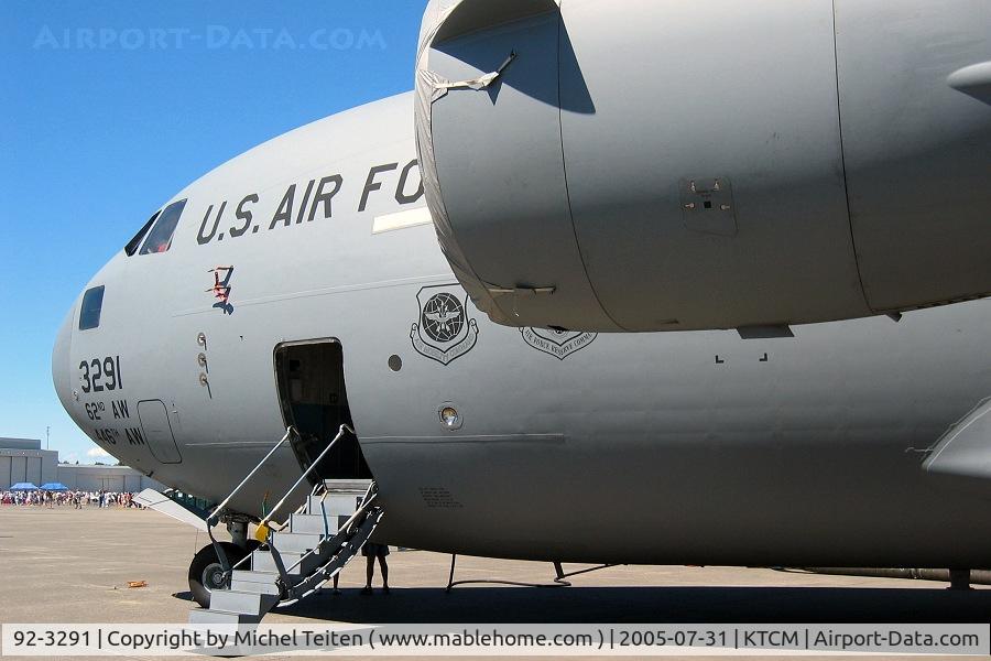 92-3291, 1992 McDonnell Douglas C-17A Globemaster III C/N P-11, 62nd Airlift Wing