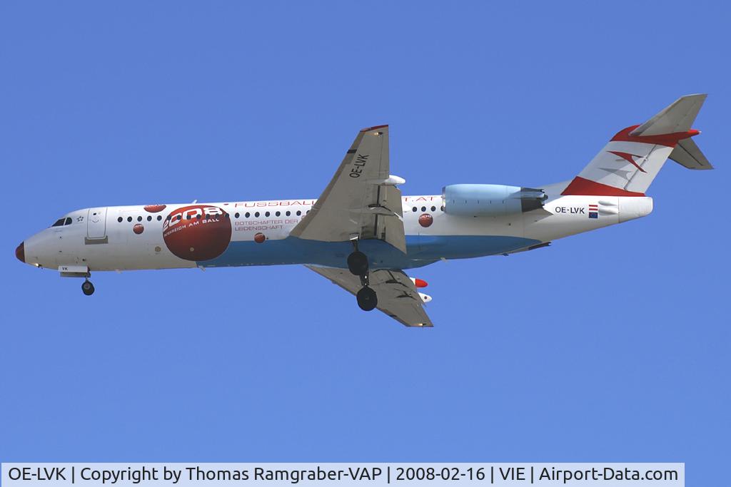 OE-LVK, 1992 Fokker 100 (F-28-0100) C/N 11397, Austrian Arrows Fokker 100
