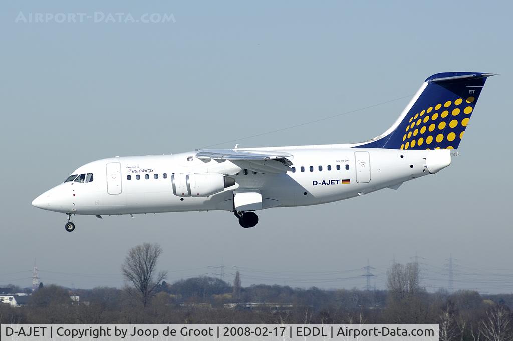 D-AJET, 1991 British Aerospace BAe.146-200 C/N E2201, New colors for this former Eurowings BAe 146.