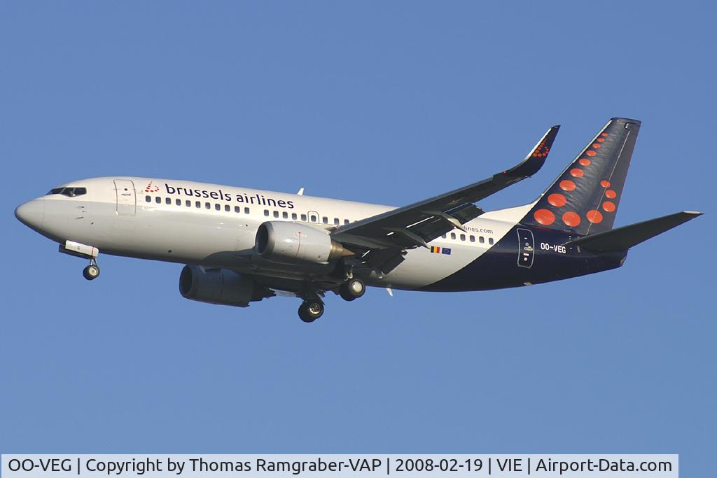 OO-VEG, 1998 Boeing 737-36N C/N 28568, Brussels Airlines Boeing 737-300