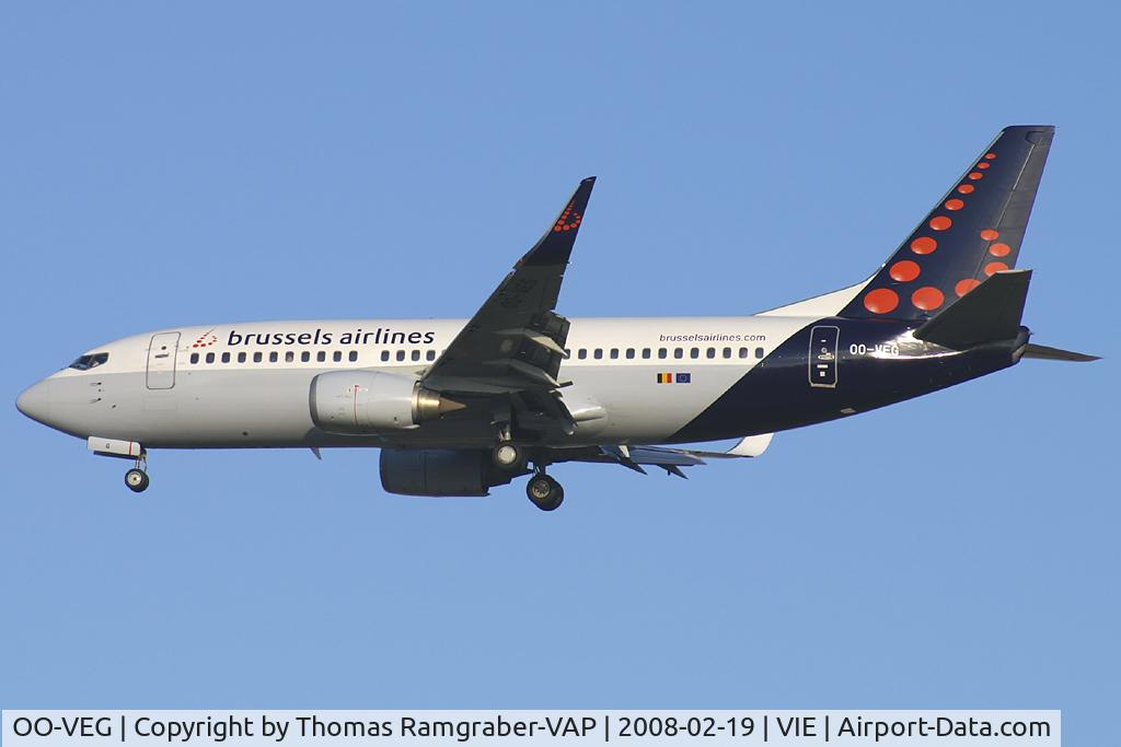 OO-VEG, 1998 Boeing 737-36N C/N 28568, Brussels Airlines Boeing 737-300