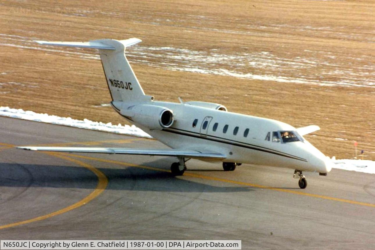 N650JC, Cessna 650 Citation III C/N Not found N650JC, Photo taken for aircraft recognition training.  Citation 650