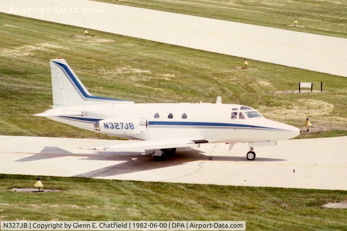 N327JB, North American NA-265-40 Sabreliner C/N Not found N327JB, Photo taken for aircraft recognition training.  Rockwell 265 Saberliner