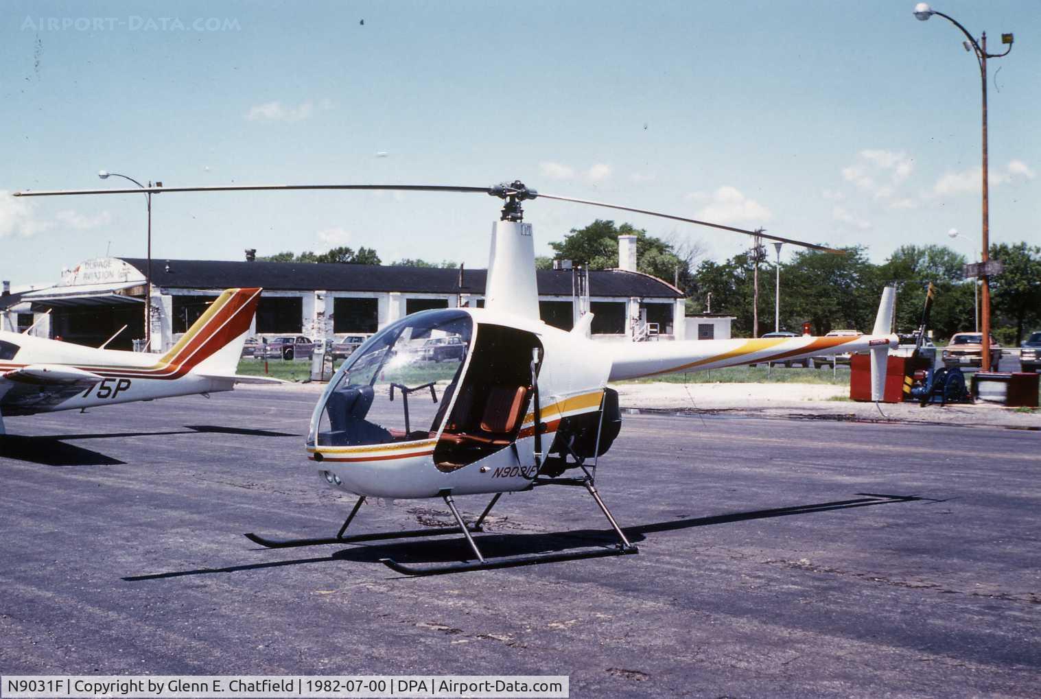 N9031F, Robinson R22 C/N 0077, Photo taken for aircraft recognition training.  Ex-N9031F Robinson R22